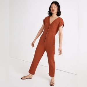 Madewell Lightspun Cap-Sleeve Jumpsuit